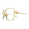 Bottega Veneta NEW CLASSIC BV 1200O 002 Womens Square Eyeglasses Gold 56mm - 3 of 3