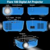 Artograph Smart HD Digital Art Projector, Wi Fi, Focus Clamp Stand, Flare 100, Blue/Black - Mini Portable Projector Screen System for Artists - 3 of 4