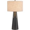 Cal Lighting 100W 3 way Hayti metal table lamp with 2W led night light - 2 of 4