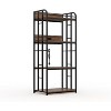 Adjustable 4-Tier Heavy Duty Kitchen Baker's Rack with Power Outlet - Microwave Stand Cart for Kitchen, Living Room, Garage Storage - 2 of 2