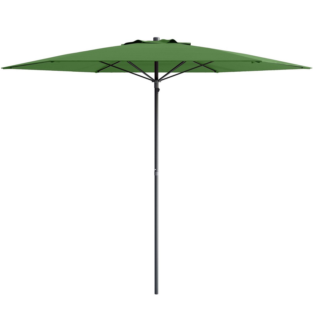Photos - Parasol CorLiving 7.5' x 7.5' UV and Wind Resistant Beach/Patio Umbrella Forest Green - CorL 