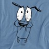 Courage The Cowardly Dog Scared Adult T-Shirt - 2 of 4