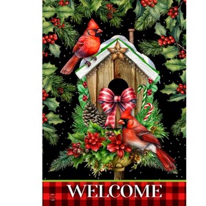 Briarwood Lane Winter Christmas Garden Flag 12x18 For Outdoor Holiday Birdhouse For Christmas Garden Flag Flags For Outside - 1 of 4