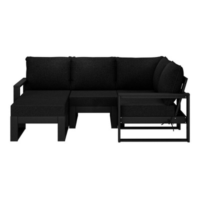WestinTrends Montara 5-piece Outdoor Sectional Modular Patio Furniture Sofa Set