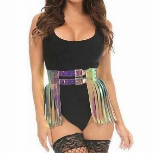 Women's Holo Glitter Fringe Skirt - Daisy Corsets - 1 of 2