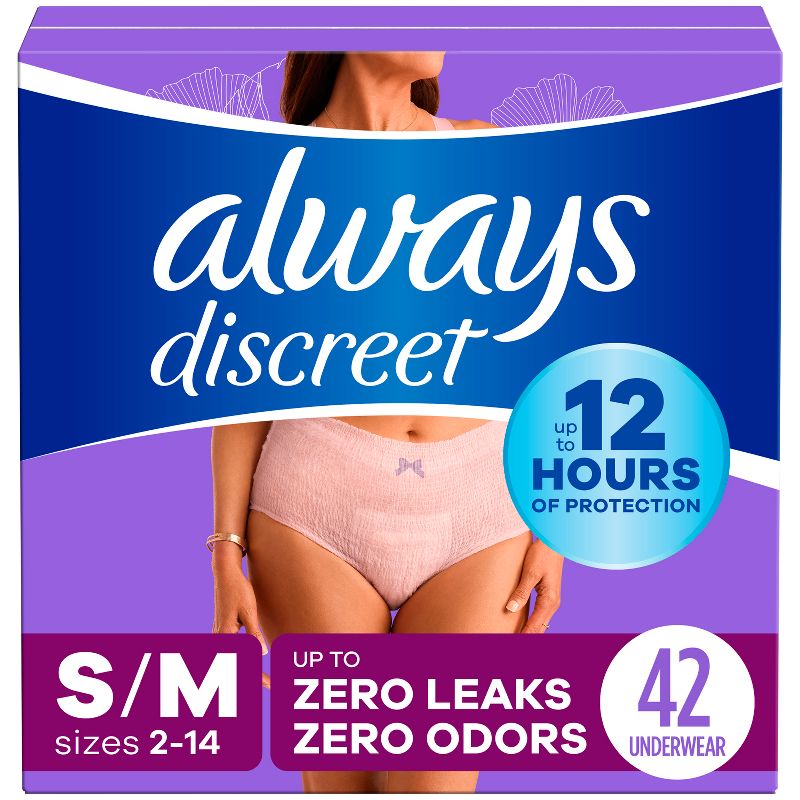 Always Discreet Adult Postpartum Incontinence Underwear for Women - Maximum Protection, 1 of 13