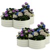 TROPOW 2-Pack Galvanized Raised Garden Bed, Outdoor Planter Box with Open Base for Herbs, Veggies & Flowers - 2 of 4