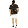 LA LEELA Mens Hawaiian Short Sleeve Button Down Shirt Men's Halloween Costumes Shirt Vacation Casual Summer Beach Shirts for Men Funny - 3 of 4