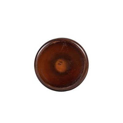 Amber Glass Bottle Vase with Black Wire Accent