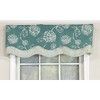 RLF Home Pouf Floral Glory 3" Rod Pocket Layered Window Valance, 50" x 16" - 2 of 4