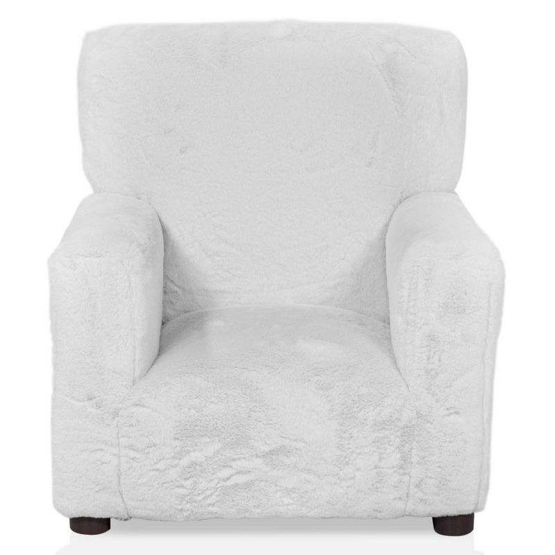 Nuea Faux Fur Kids&#39; Chair White - Homes: Inside + Out, 4 of 11