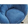 PAGED 360°Swivel Accent Chair Modern Chenille Living Room Chair with Removable Cushion, Comfy Chair for Bedroom - 4 of 4