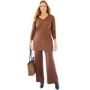 Catherines Women's Plus Size Cashmiracle V-Neck Sweater - 1 of 2