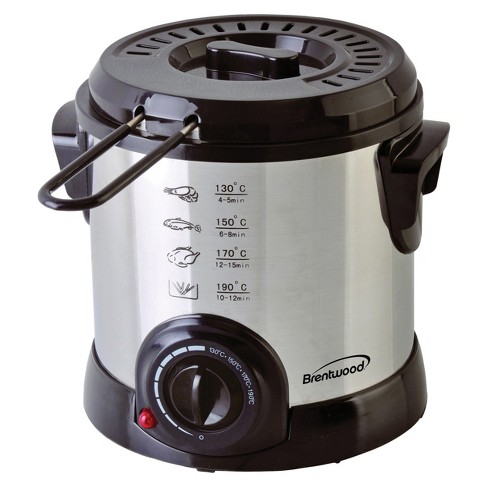 Brentwood 1 Liter Electric Deep Fryer in Stainless Steel - image 1 of 4