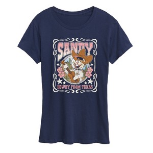 Women's - Spongebob Squarepants - Country Sandy-Women's Short Sleeve Graphic T-Shirt Short Sleeve Graphic T-Shirt - 1 of 4