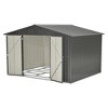 10x8FT Outdoor Storage Shed, Large Metal Tool Shed with Lockable Door & Air Vent, Utility Storage House for Backyard Garden Patio Lawn - 3 of 4
