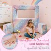 Hooseng Glow in The Dark Kids Modular Sofa, 3-in-1 Convertible Toddler Play Couch with Memory Foam & Floor Cushion for Playroom & Bedroom - 4 of 4