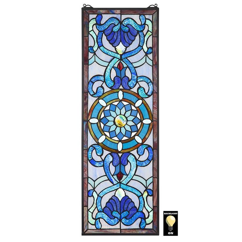 Design Toscano Roquebrun Tiffany-Style Stained Glass Window, 1 of 7
