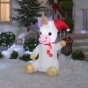 Gemmy Christmas Inflatable Unicorn, 4.5 ft Tall, Multi - 2 of 4