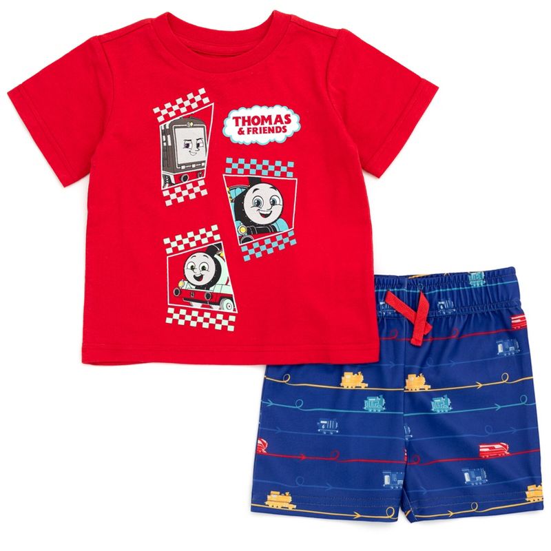 Thomas & Friends Percy T-Shirt and Shorts Outfit Set Infant to Little Kid , 1 of 8