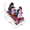 38 in. Animated Outdoor Sledding Buddies - Penguins - 3 of 4