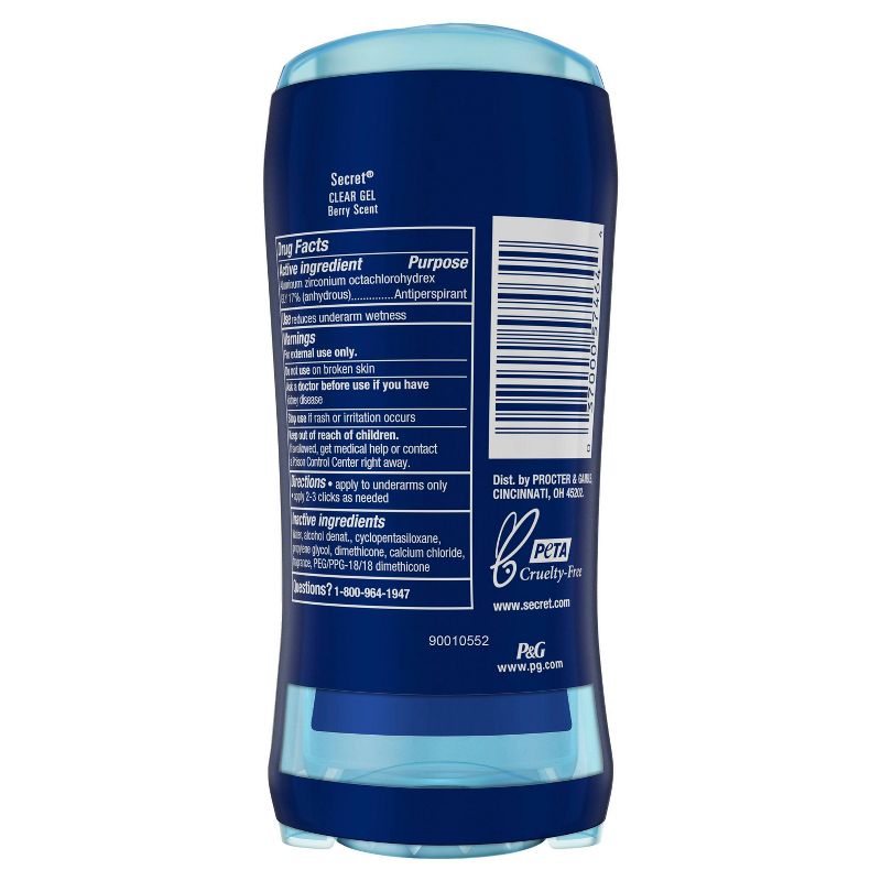Secret Fresh Clear Gel Deodorant for Women - Summer Berry - 2.6oz/2pk, 5 of 6