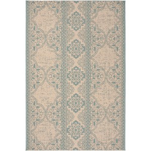 Linden LND174 Power Loomed Indoor/Outdoor Rugs - Safavieh - 1 of 4