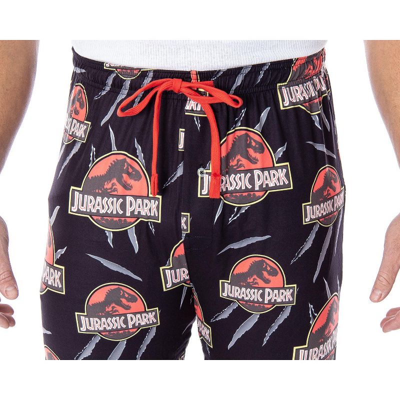 Jurassic Park Men's Allover Pattern Sleep Lounge Pajama Pants, 2 of 6