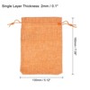 Unique Bargains Cotton Linen Bank Coin Change Bag with Drawstring 6 Pcs - 2 of 4