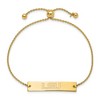 Black Bow Jewelry 14k Yellow Gold Plated Sterling Silver Louisiana State Fighting Tigers NCAA ID Bracelet 9 Inch - 2 of 3