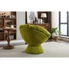 Papasan Chair w/Cushion and Frame,Oversized Comfy Chenille Upholstered Round Swivel Accent Chair for Living Room Bedroom - 3 of 4