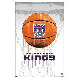 Trends International NBA Sacramento Kings - Drip Basketball 21 Framed Wall Poster Prints - 1 of 4