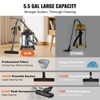 VEVOR Stainless Steel Wet Dry Shop Vacuum, 5.5 Gallon 6 Peak HP Wet/Dry Vac, Powerful Suction, Small Vac Perfect for Carpet Debris, Pet Hair - 3 of 4