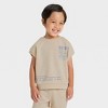 Grayson Mini Toddler Boys' French Terry Shirt and Shorts Set - 3 of 4