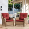 Gymojoy Outdoor Patio Chair Table with Ottoman High Back Club Chair - 3 of 4