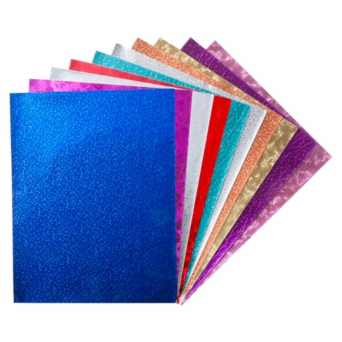 Hygloss Metallic Foil Paper, 10 x 13 Inches, Assorted Colors, Pack of 25  Sheets