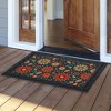 Briarwood Lane Everyday Doormat 30x18 Indoor Outdoor Orange and Teal Floral Doormat - 3 of 4