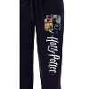Harry Potter Women's Hogwarts House Crest Sleep Lounge Pajama Pants Black - 2 of 3