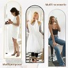 66"x25"  Full Length Mirror, Wall Mirrors Hanging or Leaning Arched-Top Full Body Mirror with Stand for Bedroom, Dressing Room, Silver - 4 of 4