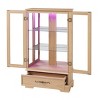 Mlmh & Kngwa 47.4"H 2 Doors LED Lighted Glass Cabinet - 4 of 4