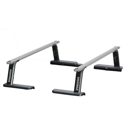 Yakima OutPost HD (Towers Only) Fixed Mid Height Heavy Duty Aluminum Construction Truck Bed Rack with Tie Down Points and T Slot Attachments, Black