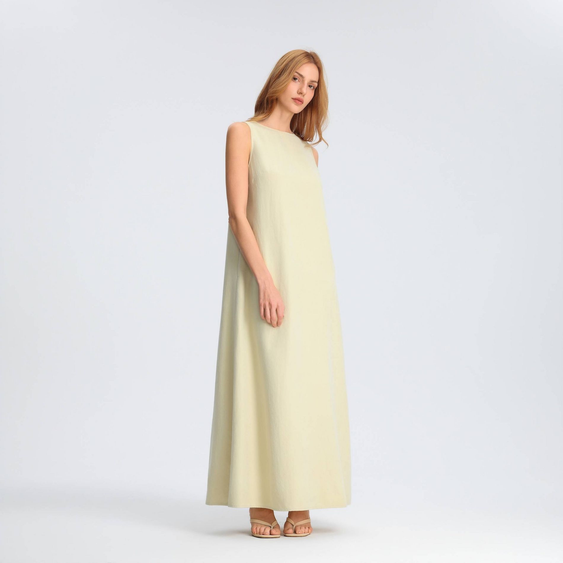 Women's Open Back Maxi Dress - A New Day™ Light Yellow