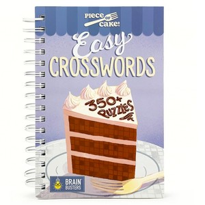 Piece of Cake Easy Crosswords - (Brain Busters) by  Emma Trithart (Spiral Bound) - 1 of 1