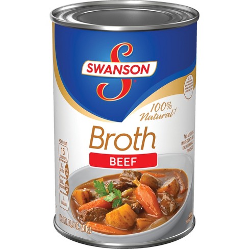 Swanson® 100% Natural Beef Broth 14.5 Oz : Target