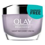 Olay Regenerist Night Recovery Cream Face Moisturizer - 1.7oz