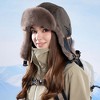 Anna-Kaci Insulated Winter Trapper Hat with Soft Lining and Adjustable Buckle Strap - 2 of 4