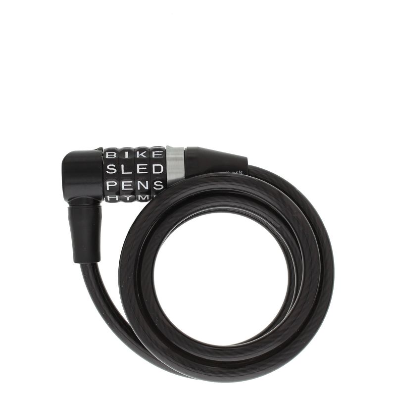 WordLock L-Head Cable Bike Lock 8mm - Black, 1 of 2