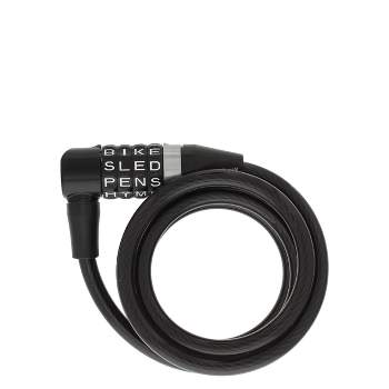 WordLock L-Head Cable Bike Lock 8mm - Black