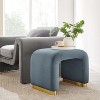 Modway Koda Performance Velvet Waterfall Stool - 2 of 2
