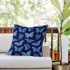 26"x26" Deny Designs Jessica Molina Texas Butterflies Outdoor Throw Pillow Black - 2 of 4